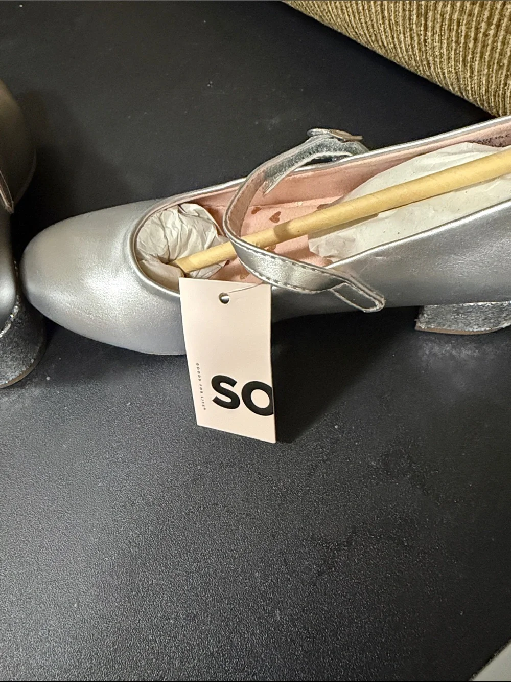 SO Silver Girls' Mary Jane Dress Shoes